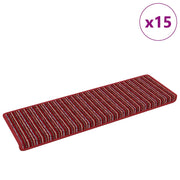 Vidaxl zelfklevende trapmatten 15 st 65 x 21 x 4 cm non-slip rood - afbeelding 3