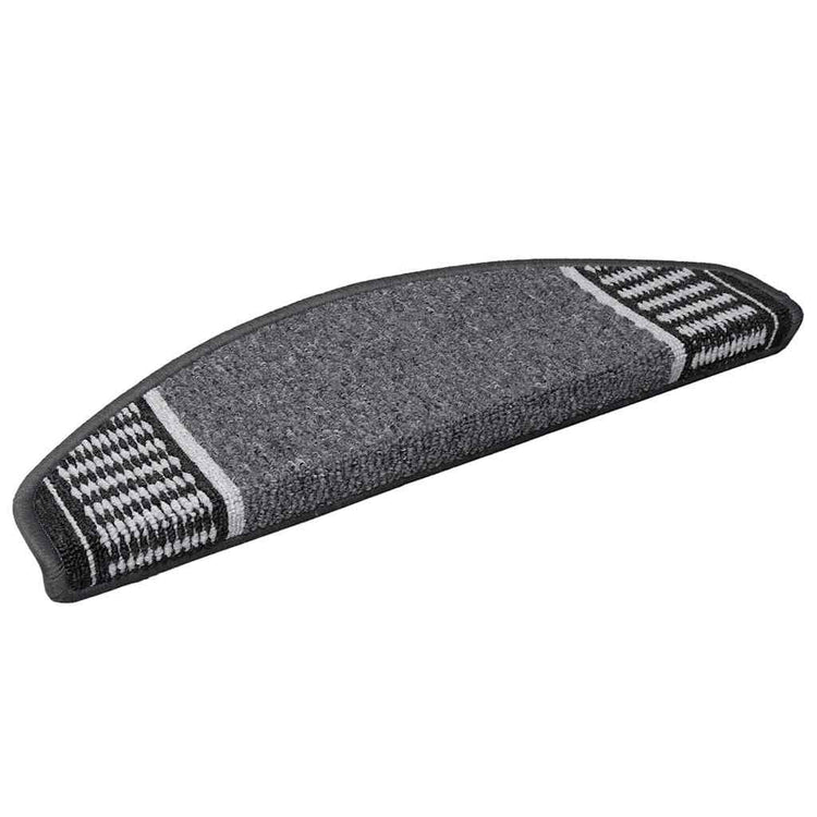 Vidaxl zelfklevende trapmatten 15 st 65 x 21 x 4 cm non-slip antraciet