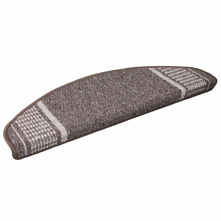 Vidaxl zelfklevende trapmatten 15 st 65 x 21 x 4 cm non-slip bruin