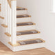 Vidaxl zelfklevende trapmatten 15 st 65 x 21 x 4 cm non-slip bruin