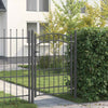 Vidaxl hekpoort met slot grijs 170 x 100 cm poedergecoat staal