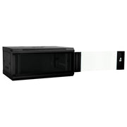Vidaxl netwerk kabinet met opslag zwart 60 x 35 x 28 cm staal - afbeelding 2