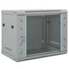 Vidaxl netwerk kabinet met opslag grijs 60 x 45 x 50 cm staal