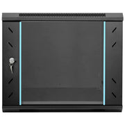 Vidaxl netwerk kabinet met opslag zwart 60 x 60 x 50 cm staal - afbeelding 3