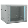 Vidaxl netwerk kabinet met opslag grijs 60 x 60 x 50 cm staal