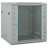 Vidaxl netwerk kabinet met opslag grijs 60 x 60 x 65 cm staal