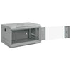 Vidaxl netwerk kabinet met opslag grijs 53 x 45 x 30 cm staal