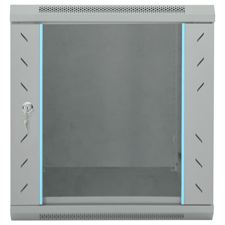 Vidaxl netwerk kabinet met opslag grijs 53 x 60 x 60 cm staal