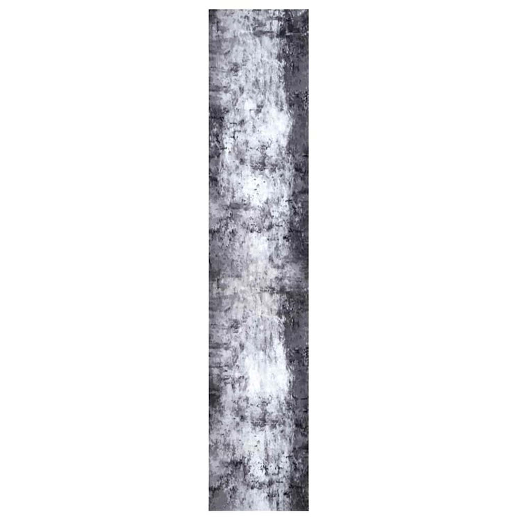 Vidaxl keuken vloerkleed grijs 300 x 60 cm fluweel