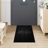 Vidaxl keuken vloerkleed zwart 180 x 60 cm 100% polyamide wasbaar - afbeelding 3