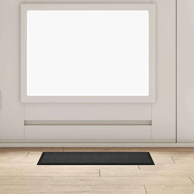 Vidaxl deurmat antraciet 60 x 40 x 1.2 cm teddy stof