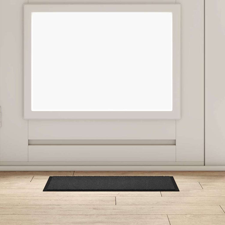Vidaxl deurmat antraciet 60 x 40 x 1.2 cm teddy stof