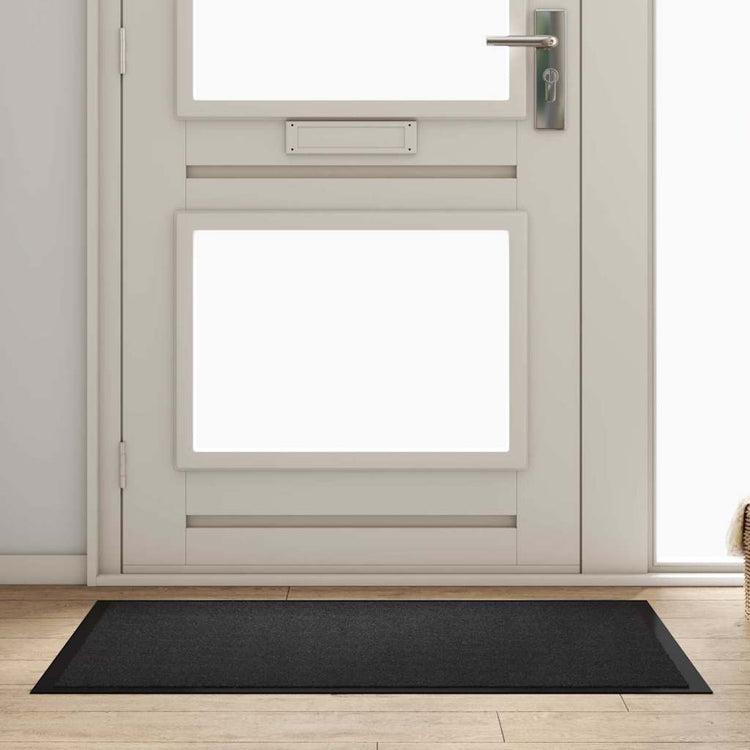 Vidaxl deurmat antraciet 80 x 120 x 1,2 cm teddy stof