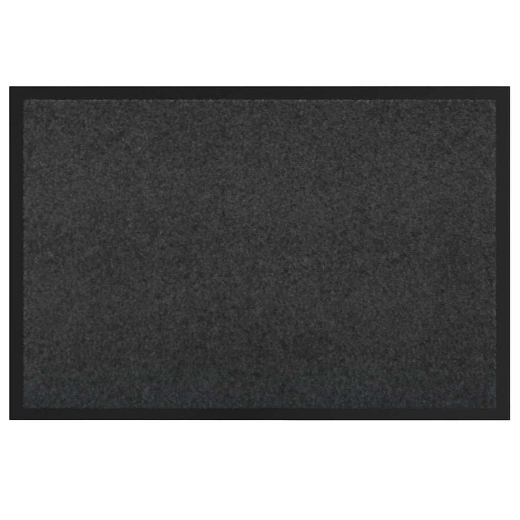 Vidaxl deurmat antraciet 80 x 120 x 1,2 cm teddy stof