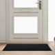Vidaxl deurmat zwart 80 x 120 x 1.2 cm teddy stof