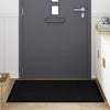 Vidaxl deurmat zwart 60 x 40 x 1.2 cm teddy stof