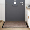 Vidaxl deurmat beige 60 x 40 x 1.2 cm teddy stof