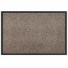 Vidaxl deurmat beige 60 x 40 x 1.2 cm teddy stof