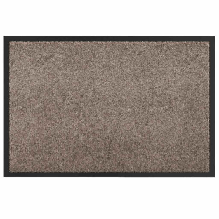 Vidaxl deurmat beige 80 x 120 x 1.2 cm teddy stof