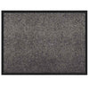 Vidaxl deurmat lichtgrijs 60 x 40 x 1.2 cm teddy stof
