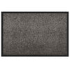 Vidaxl deurmat lichtgrijs 60 x 40 x 1.2 cm teddy stof