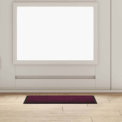 Vidaxl deurmat bordeauxrood 60 x 40 x 1.2 cm teddy stof