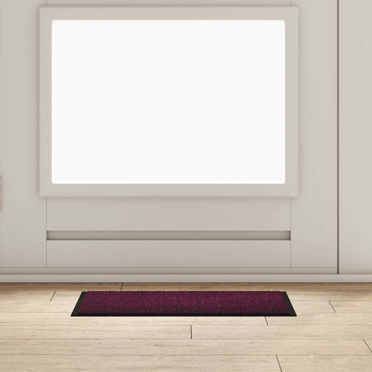 Vidaxl deurmat bordeauxrood 60 x 40 x 1.2 cm teddy stof