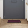 Vidaxl deurmat bordeauxrood 60 x 40 x 1.2 cm teddy stof