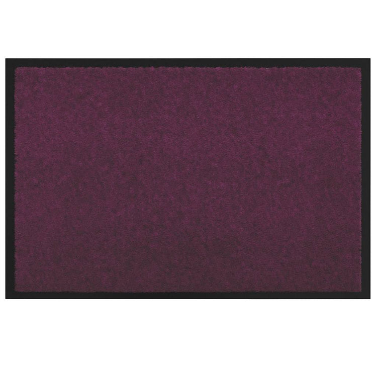 Vidaxl deurmat bordeauxrood 60 x 40 x 1.2 cm teddy stof