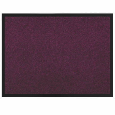 Vidaxl deurmat bordeauxrood 60 x 40 x 1.2 cm teddy stof