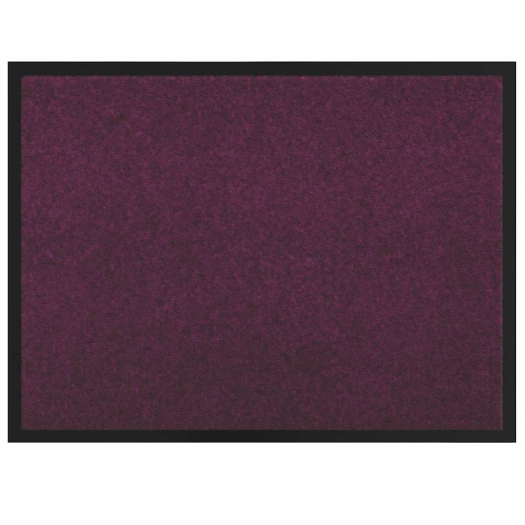 Vidaxl deurmat bordeauxrood 60 x 80 x 1.2 cm teddy stof