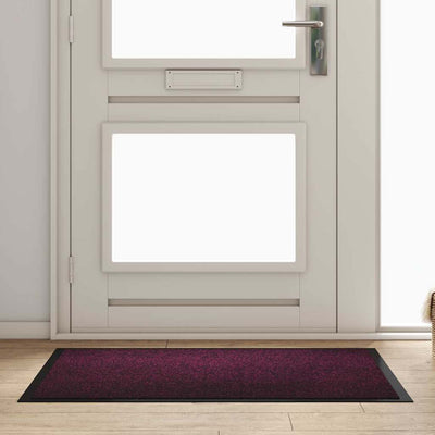 Vidaxl deurmat bordeauxrood 60 x 40 x 1.2 cm teddy stof