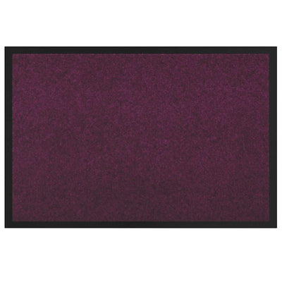 Vidaxl deurmat bordeauxrood 60 x 40 x 1.2 cm teddy stof