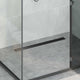 Vidaxl doucheafvoer 2-in-1 met 360° sifon zwart 80 cm