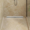 Vidaxl wandgemonteerde douche afvoer zilver 80 cm roestvrij staal 304