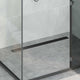 Vidaxl doucheafvoer 2-in-1 met 360° sifon zwart 90 cm
