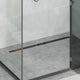 Vidaxl doucheafvoer glasdeksel met 360° sifon zwart 100 cm