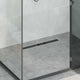 Vidaxl doucheafvoer glasdeksel met 360° sifon zwart 60 cm
