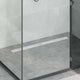 Vidaxl doucheafvoer met lijndesign zilver 90 cm roestvrij staal 304