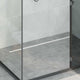 Vidaxl 360° doucheafvoer met slank model zilver 100 cm