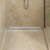 Vidaxl wandgemonteerde douche afvoer zilver 90 cm roestvrij staal 304