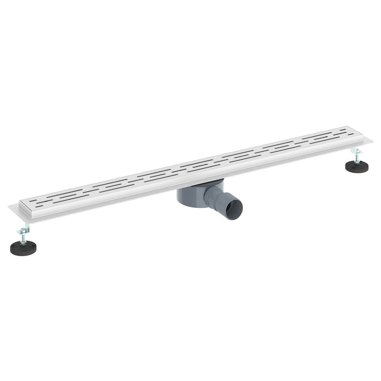 Vidaxl doucheafvoer lijnontwerp met 360° sifon zilver 90 cm