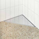 Vidaxl 2 in 1 driehoek doucheafvoer zilver 32 x 32 x 7,5 cm