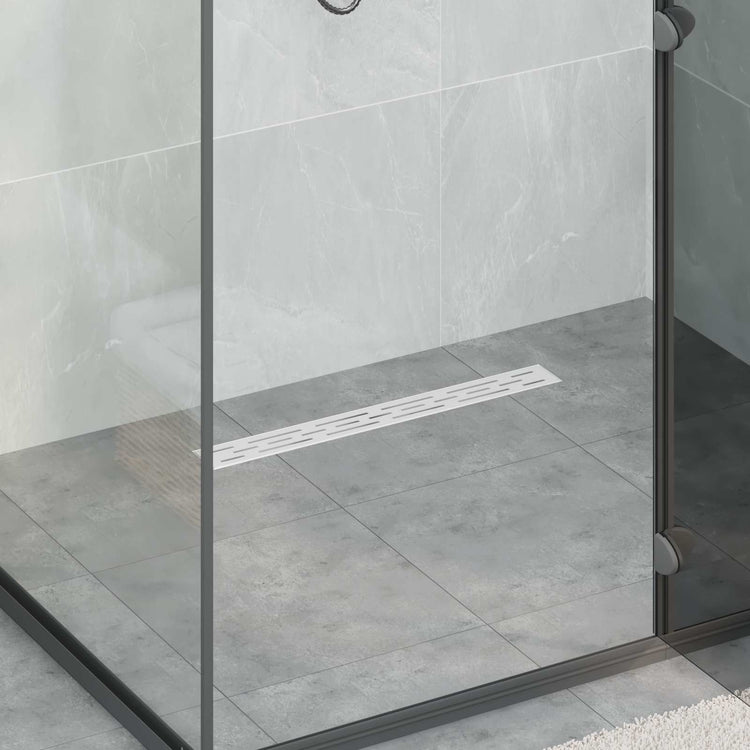 Vidaxl doucheafvoer lijnontwerp met 360° sifon zilver 60 cm