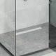 Vidaxl doucheafvoer glasdeksel met 360° sifon zilver 60 cm