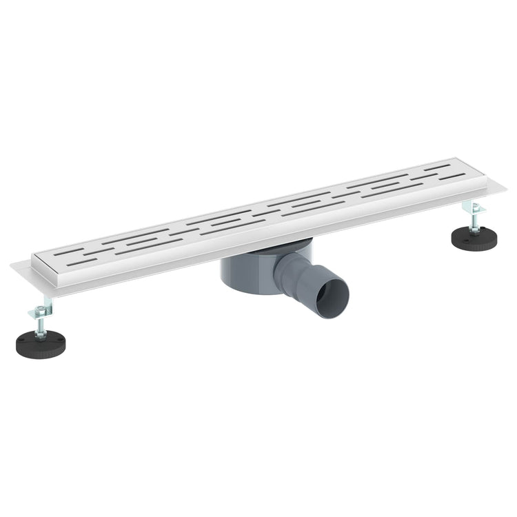 Vidaxl doucheafvoer lijnontwerp met 360° sifon zilver 60 cm