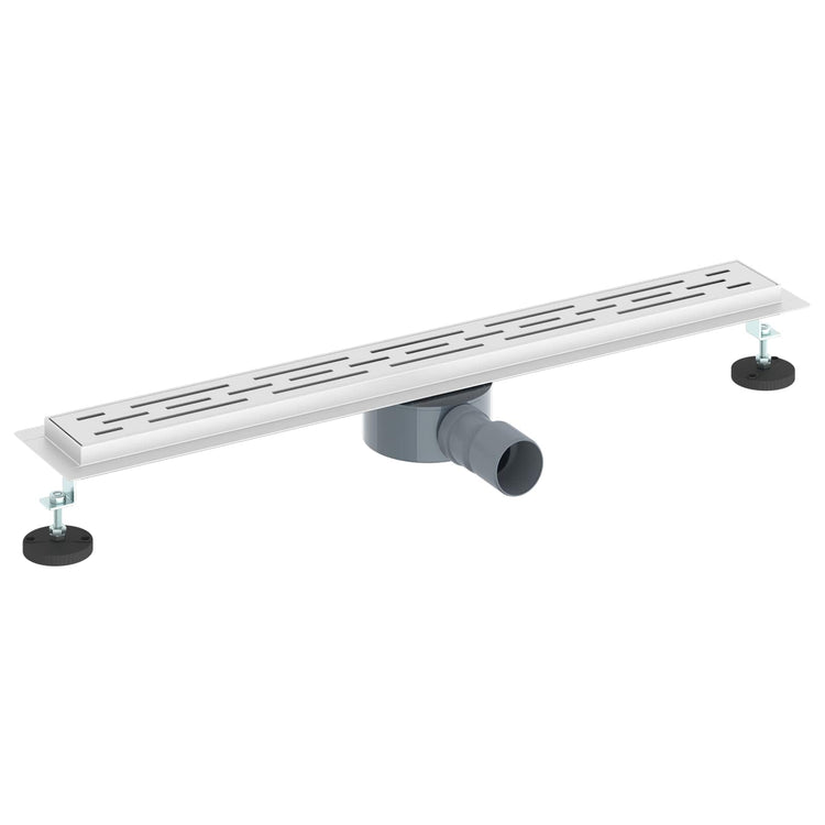 Vidaxl doucheafvoer lijnontwerp met 360° sifon zilver 70 cm