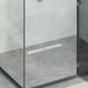 Vidaxl doucheafvoer met lijndesign zilver 60 cm roestvrij staal 304