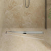 Vidaxl doucheafvoer 2-in-1 met 360° sifon zilver 90 cm