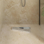 Vidaxl doucheafvoer met lijndesign zilver 50 cm roestvrij staal 304 - afbeelding 3
